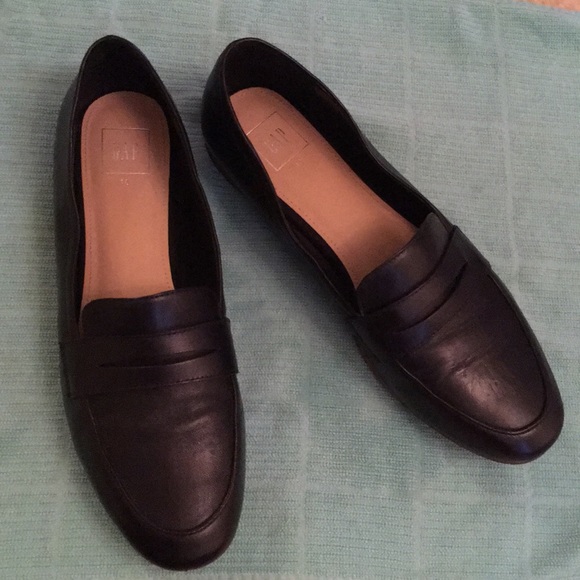 matte black loafers